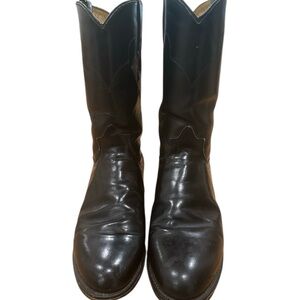 Tony Lama Black Western Boots for Men